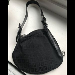 FENDI bag New without tags Black oyster ZUCCA